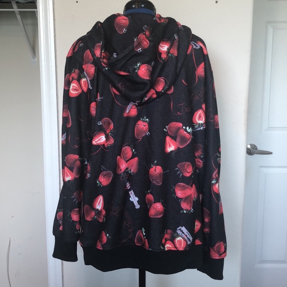 Travas Tokyo strawberry hoodie black - Picture 3 of 7